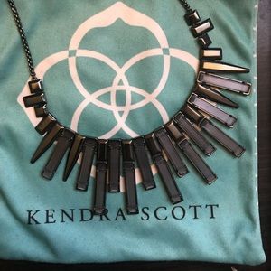 Kendra Scott Louise Necklace Gunmetal & Slate